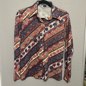 Sears vintage perma press 70’s blouse 8 10